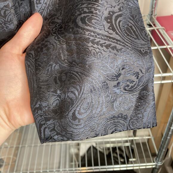 Cynthia Howie Women’s Two Piece Black Linen Blend Skirt‎ Suit Size 8P Career - Picture 12 of 16